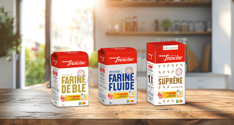 nouveaux packs francine collector - Farine de blé, farine fluide et farine suprême