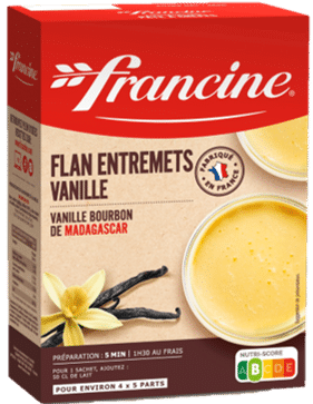 Préparation Francine - Flan entremets Vanille