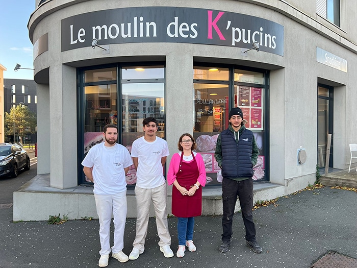 photo équipe boulangerie Moulins des K'pucins