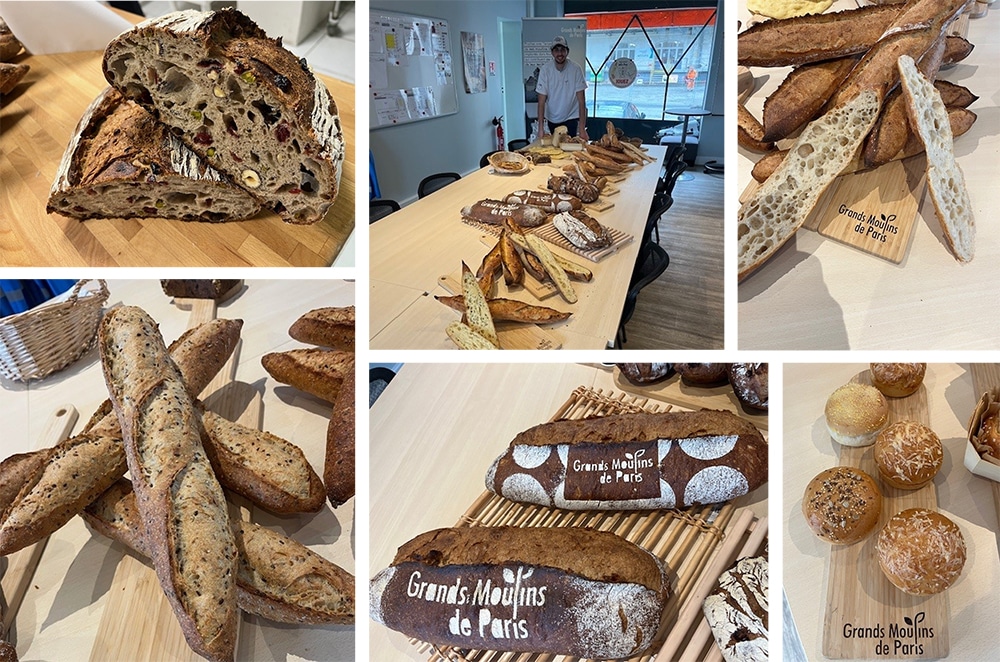 Produits réalisés lors de la récéption client de Léo Lucchetti au moulin de Bordeaux