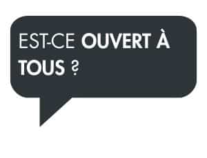 Bulle Est-ce ouvert à tous