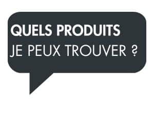 Bulle Quels produits je peux trouver
