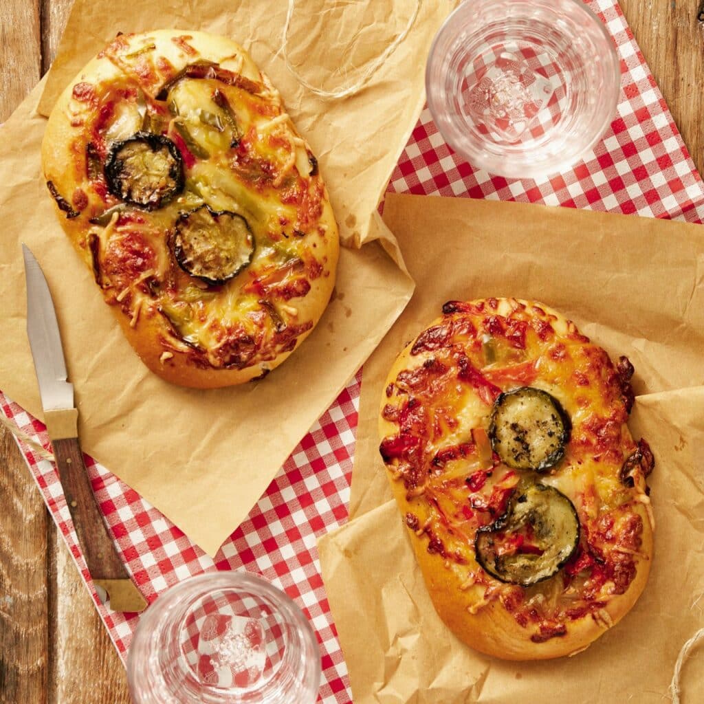 Pizza veggie Recettes de mon Moulin