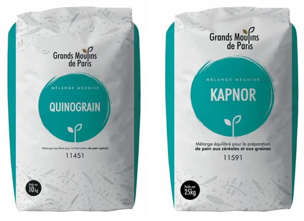 mélanges meuniers pour pain aux céréales et aux graines Quinograin Kapnor